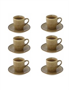 EASY LIFE SET 6 TAZZE CAFFÈ CON PIATTINO - GENESIS