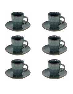 EASY LIFE SET 6 TAZZE CAFFÈ CON PIATTINO - GENESIS 2