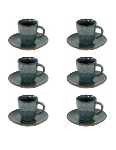 EASY LIFE SET 6 TAZZE CAFFÈ CON PIATTINO - GENESIS
