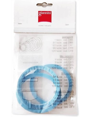 GIANNINI CONFEZIONE 3 GUARNIZIONI PER CAFFETTIERA