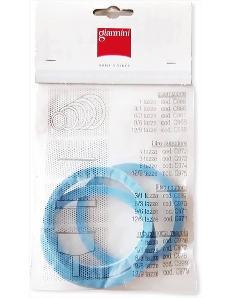 GIANNINI CONFEZIONE 3 GUARNIZIONI PER CAFFETTIERA
