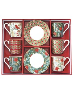 EASY LIFE SET 6 TAZZINE ESPRESSO CON PIATTINI 100 ML -...