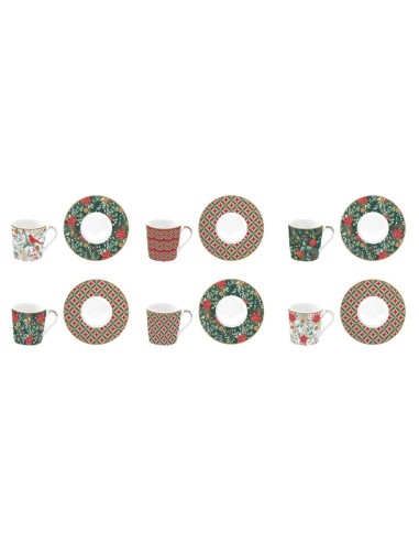 EASY LIFE SET 6 TAZZINE ESPRESSO CON PIATTINI...