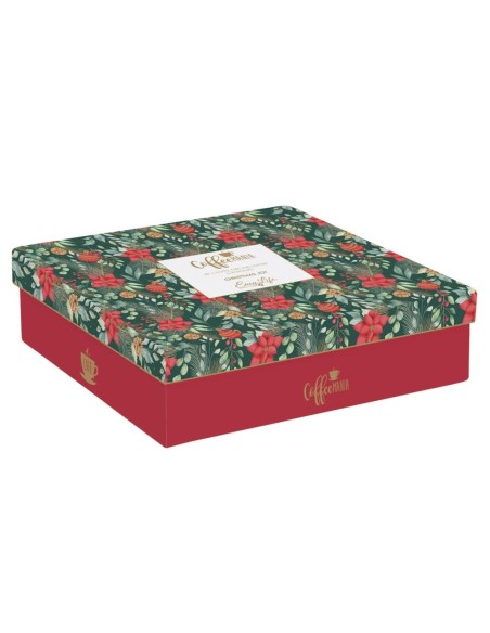 EASY LIFE SET 6 TAZZINE ESPRESSO CON PIATTINI 100 ML - CHRISTMAS JOY