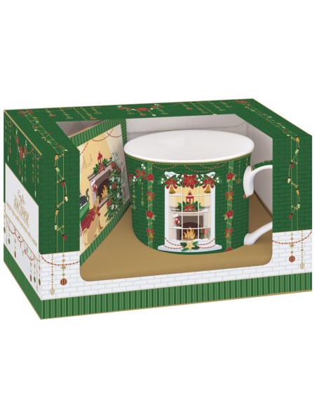 EASY LIFE SET TAZZA 300 ML CON SOTTOTAZZA - FESTIVE AVENUE