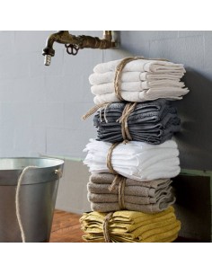 FAZZINI SET 4 LAVETTE 30 X 30 CM SPUGNA DI COTONE 550gr -...