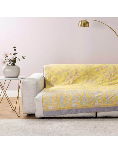 BASSETTI GRANDFOULARD TELO ARREDO 100% COTONE - INDIAN ROSES