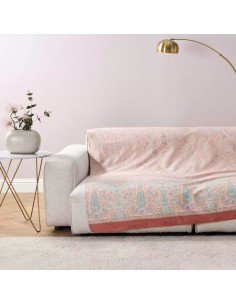 BASSETTI GRANDFOULARD TELO ARREDO 100% COTONE - INDIAN ROSES 2