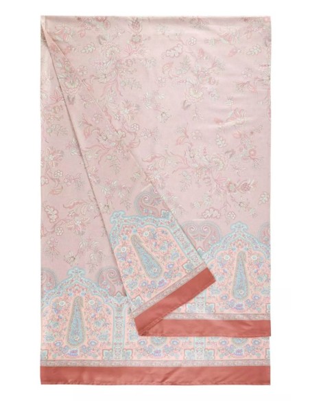 BASSETTI GRANDFOULARD TELO ARREDO 100% COTONE - INDIAN ROSES