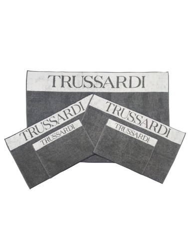 TRUSSARDI COMPLETO BAGNO 6 PEZZI IN SPUGNA 100%...