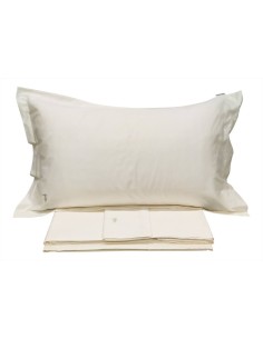 TRUSSARDI COMPLETO LENZUOLA 2 PIAZZE IN RASO - LOGO LINE