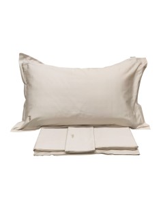 TRUSSARDI COMPLETO LENZUOLA 2 PIAZZE IN RASO - LOGO LINE 2