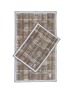 TRUSSARDI SET 2 ASCIUGAMANI IN SPUGNA DI COTONE - SCRATCH