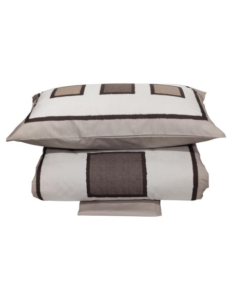 CARRARA COMPLETO COPRIPIUMINO 1 PIAZZA IN PERCALLE 100% COTONE - SMART