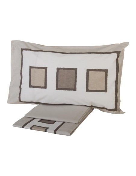 CARRARA COMPLETO COPRIPIUMINO 1 PIAZZA IN PERCALLE 100% COTONE - SMART