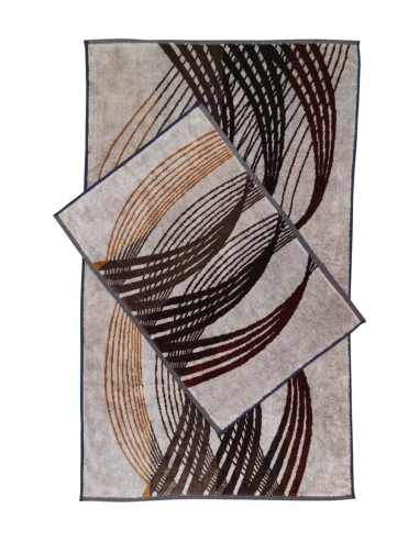 CARRARA SET 2 ASCIUGAMANI IN SPUGNA DI COTONE -...