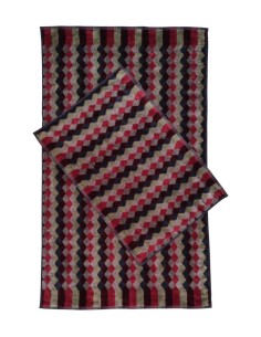 CARRARA SET 2 ASCIUGAMANI IN SPUGNA DI COTONE - BROOKLYN 2