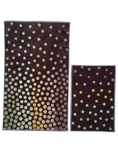 CARRARA SET 2 ASCIUGAMANI IN SPUGNA DI COTONE -...