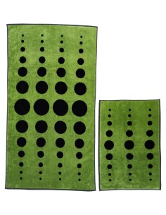 CARRARA SET 2 ASCIUGAMANI IN SPUGNA DI COTONE - POP 2