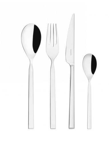 BUGATTI SERVIZIO POSATE 24 PEZZI IN ACCIAIO...