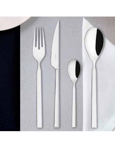 BUGATTI SERVIZIO POSATE 24 PEZZI IN ACCIAIO...