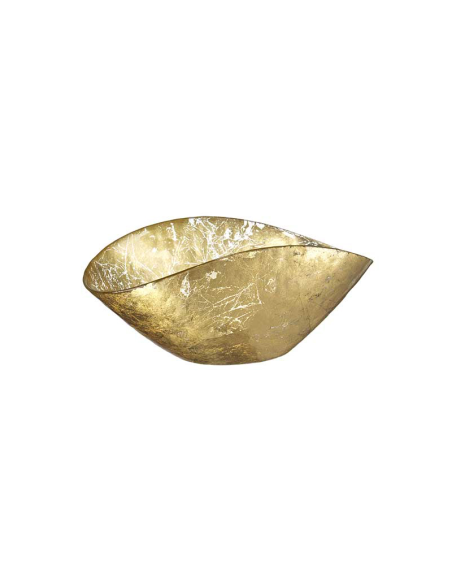 ONLYLUX COPPA IN VETRO CON FOGLIA PREZIOSA - BURANO