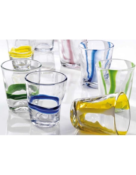 ONLYLUX SET 6 BICCHIERI ACQUA 25 CL IN VETRO - EOLO