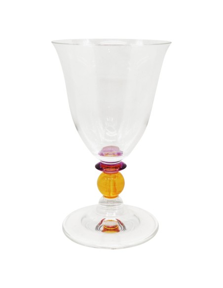 ONLYLUX SET 6 CALICI ACQUA 28 CL IN VETRO - ARLECCHINO
