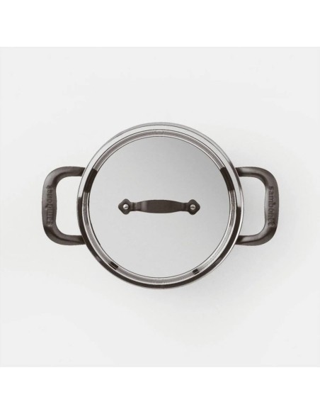 SAMBONET CASSERUOLA ALTA 2 MANIGLIE CON COPERCHIO - HOME CHEF