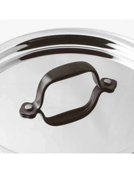 SAMBONET CASSERUOLA BASSA 2 MANIGLIE CON COPERCHIO - HOME CHEF