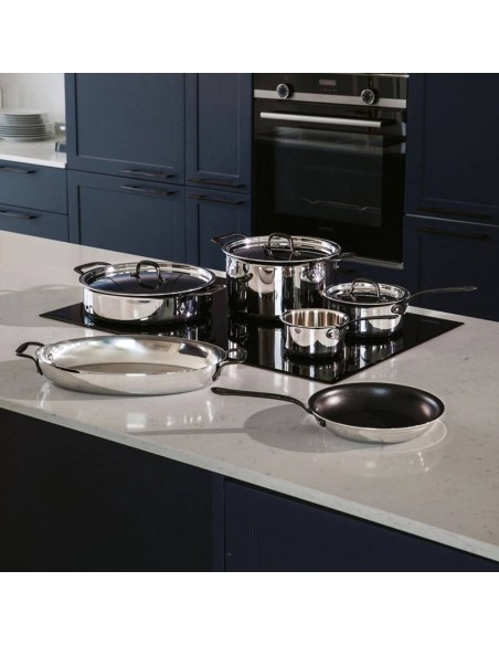 SAMBONET CASSERUOLA BASSA 2 MANIGLIE CON COPERCHIO - HOME CHEF