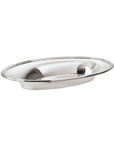 SAMBONET CESTO PANE OVALE 31 X 20 CM - CONTOUR ARGENTO