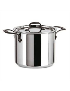 SAMBONET PENTOLA ALTA 2 MANIGLIE CON COPERCHIO - HOME CHEF