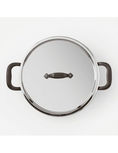 SAMBONET PENTOLA ALTA 2 MANIGLIE CON COPERCHIO...