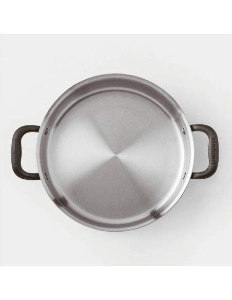 SAMBONET PENTOLA ALTA 2 MANIGLIE CON COPERCHIO - HOME CHEF