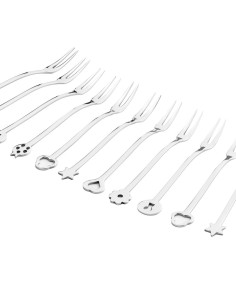 SAMBONET SET 12 FORCHETTINE APERITIVO IN ACCIAIO INOX -... 2