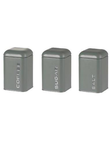 EVVIVA SET 3 BARATTOLI DA CUCINA H16 CM