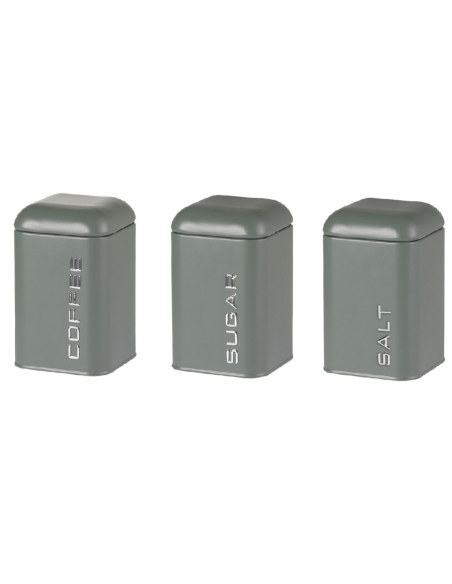 EVVIVA SET 3 BARATTOLI DA CUCINA H16 CM