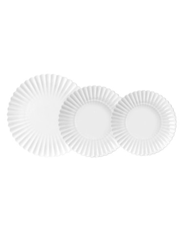 FADE SERVIZIO DI PIATTI 18 PEZZI IN PORCELLNA -...