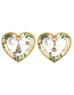 FADE SET 2 PIATTI CUORE 16 X 18 CM - ALYA