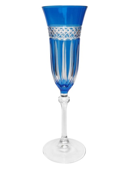 FADE SET 6 CALICI FLUTE MULTICOLOR 14,5 CL IN VETRO - GINEVRA