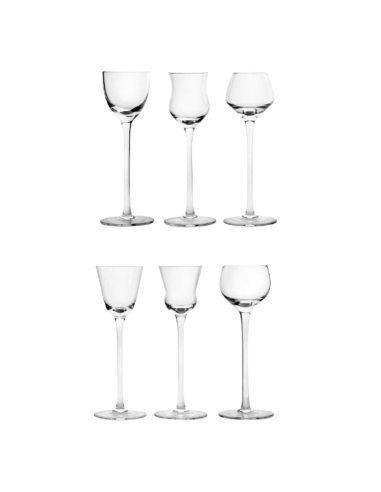 FADE SET 6 CALICI GRAPPA 6 CL IN VETRO - MARTHA...