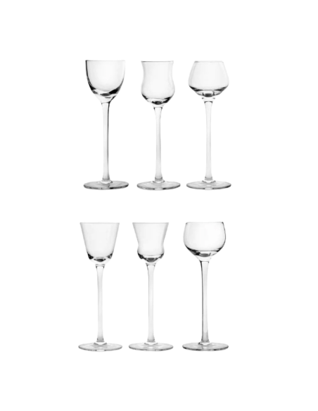 FADE SET 6 CALICI GRAPPA 6 CL IN VETRO - MARTHA 2.0