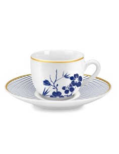 FADE SET 6 TAZZE CAFFÈ 100 ML CON PIATTINO IN PORCELLANA...