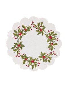 BELLAVIA CENTRINO TONDO CON RICAMO NATALIZIO
