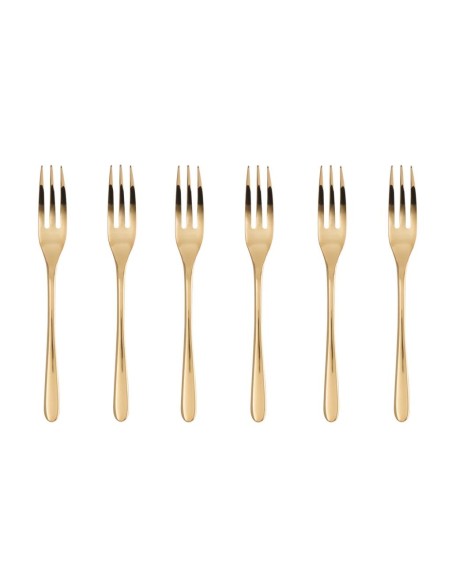 SAMBONET SET 6 FORCHETTE DESSERT - TASTE MIRROR PVD