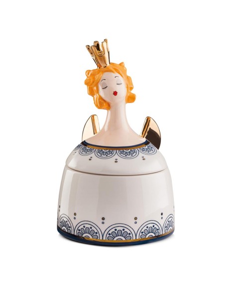 EGAN CONTENITORE LE REGINE 15 X 24 CM IN CERAMICA - LE PUPAZZE