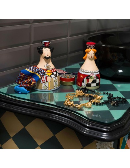 EGAN CONTENITORE RE 13 X 21 CM IN CERAMICA - I GIRGENTI 