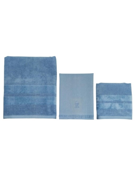 PHP SET 1 ASCIUGAMANO VISO E 2 ASCIUGAMANI OSPITE IN PURO COTONE - JOY