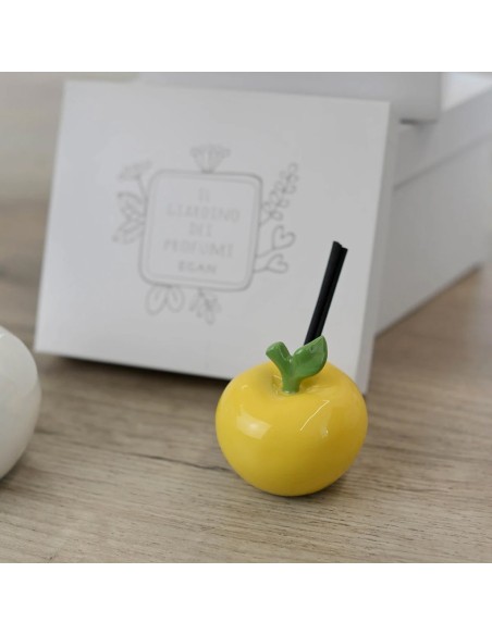 EGAN DIFFUSORE MELA 6 X 6 CM IN CERAMICA - GIARDINO DEI PROFUMI
